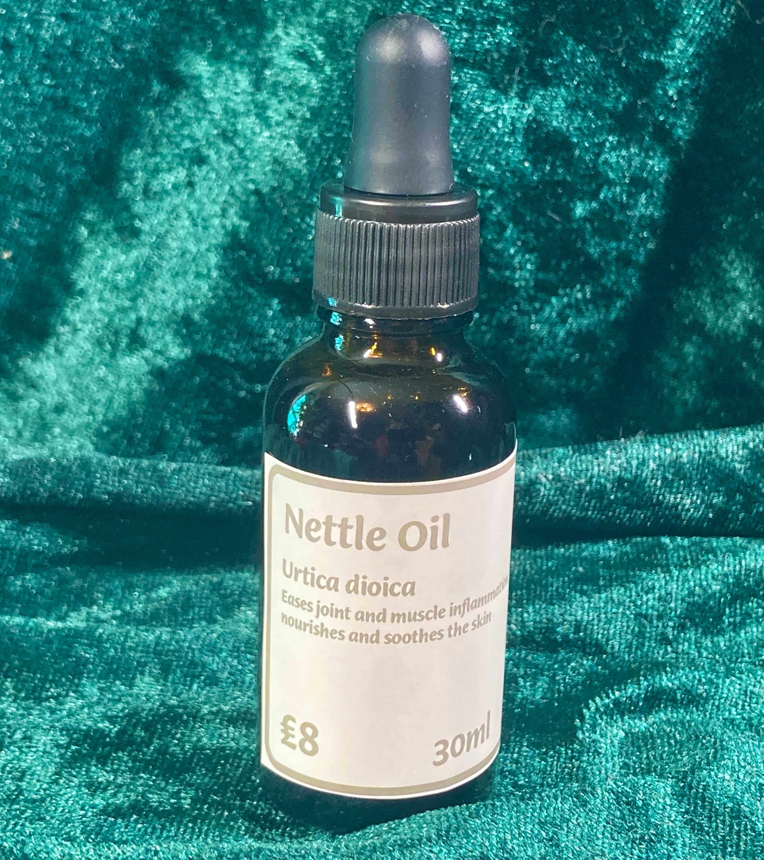 Handcrafted Nettle Oil -High Potency Infusion in Organic Sunflower Oil