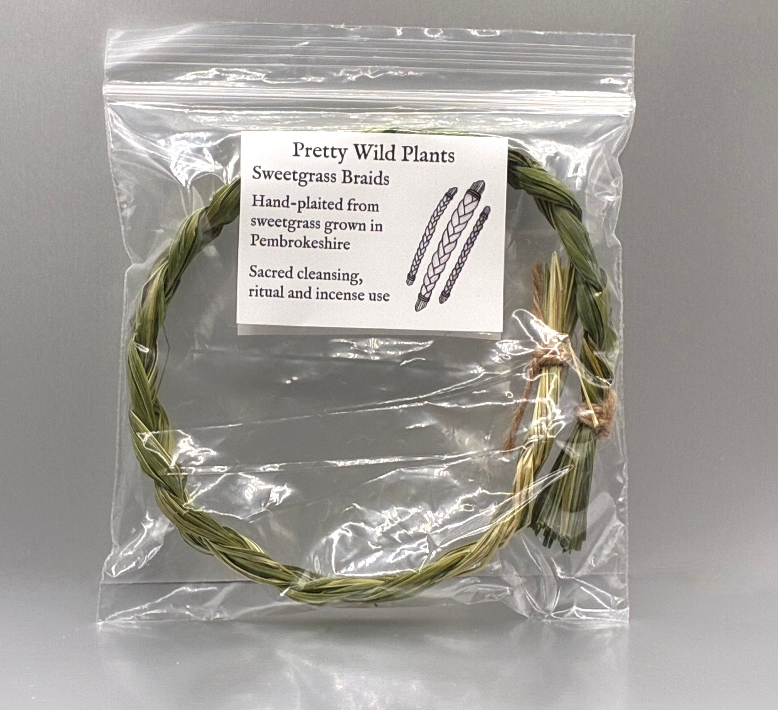 Sweetgrass Braids (Hierochloe odorata)   Sacred Incense for Cleansing & Blessing