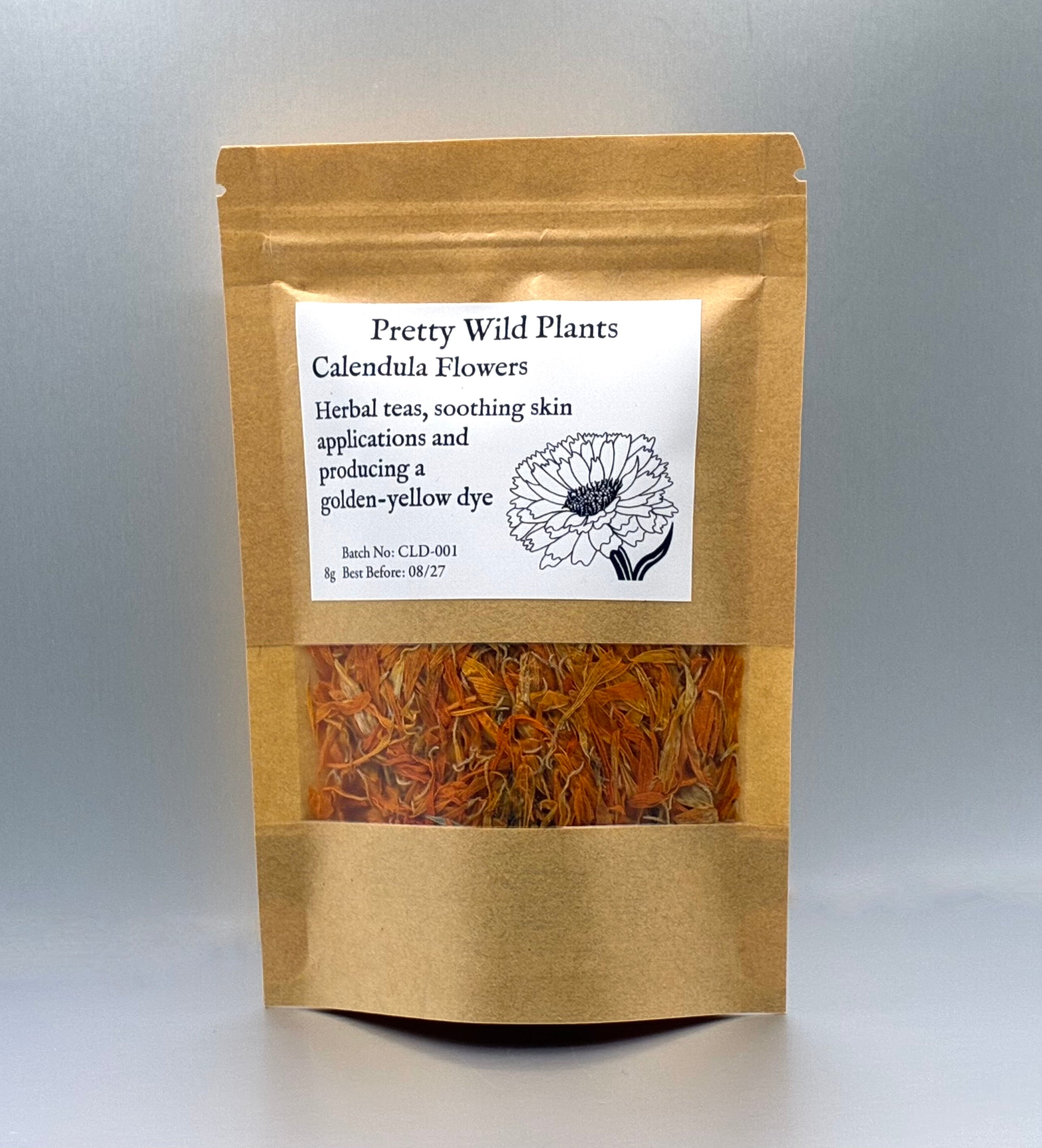 Calendula (Calendula officinalis) Skin Healing & Golden Dye Herb